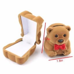1PCS Mini Velvet Ring Box Creative Jewelry Case Holder Ring Earring Display Box for Wedding Proposal Engagement Birthday Gift