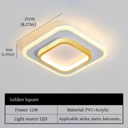 Modern Simple LED Decor Ceiling Light Nordic Luxury Indoor Ceiling Lamp Living Room Aisle Bedroom Creative Metal Ceiling Light