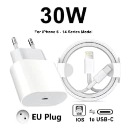 Original 30W Fast Charge Type C Charger For Apple iPhone 17 16 15 14 13 12 11 Pro Max Samsung Xiaomi Quick Charging Charge Cable