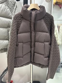 Lagabogy 2026 New Winter Turtleneck White Duck Down Jacket Women Patchwork Knitted Warm Drawstring Short Soft Puffer Coat Female