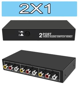 AV Switch Selector Box 2/4/8-port Composite RCA Switch splitter hub Switcher for Wii PS2 Xbox DVD STB HDTV