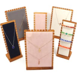 1Pc Solid Wood Jewelry Display Stand Necklace Showcase Holder Pendant Long Chain Handing Organizer Holder For Necklaces