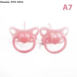 2pcs Lovely Doll Pacifier For New Reborn Baby Dolls Kids Toy Doll Play House Supplies Dummy Nipples Diaper Pants Wear