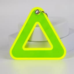 Reflective Pendant for School Bags, Triangle Safety Reflector, Student Safety Hanging Tag for Night Walking and Cycling
