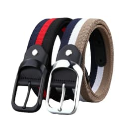 3.5cm Men's Fabric Canvas Webbing Man Belt for student Designer Men Leisure Trousers Belt for Jeans Belts Male Waist Belts