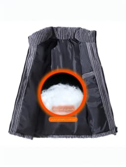 New Arrival Thickened Corduroy Cotton Jacket Stand Collar Men's Fashionable Winter Loose Fit Warmth Polyester Fiber Fill