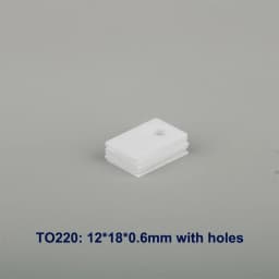 10Pcs TO-220/3P/3PL/3PII Aluminium Oxideceramic Plate Triode Insulating Gasket
