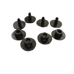 Universal Hole Shoe Buckle in White & Black for Garden Beach Use Plastic Back Strap Repair Kit for Boys & Girls