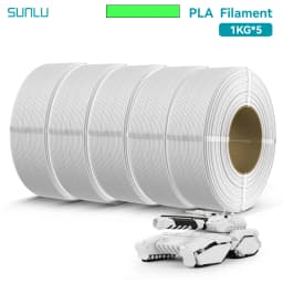 SUNLU 5KG PLA/PETG/ High Speed Matte PETG Filament 1.75mm 1KG Without Tray 3D Printer Filament for 3D Printer,Refll Filament