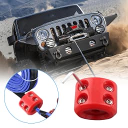 Winch Cable Hook Stopper Shock Absorbent Cable Protector Rubber Plug Rope Line Cable Saver for Off Road ATV UTV SUV