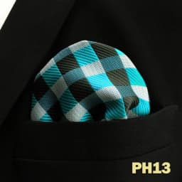 Pocket Square Handkerchief for Men Polka Dot Dots Plaid Check Checkered Suit Pocket Towel Hanky Mens Gift Wedding Business Party