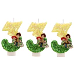 Hot Cute Cartoon T-O-Y Story Digital Candle Numbers 0-9 Kids Birthday Cake Decoration Cartoon Party Supplies Accessory