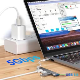 5-in-1 USB 3.0 HUB 5Gbps USB C Docking Station PD 65W Type C to USB HUB USB 3.0 Splitter OTG Adapter For PC Laptop Macbook Pro