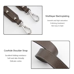 Wide Bag Strap For Longchamp S, Crossbody Shoulder Strap Mocha Artichoke Belt, Cowhide Bag Replacement Accessories