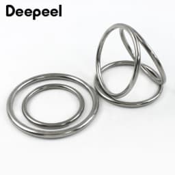 2-10Pcs 15-100mm Stainless Steel O Ring Buckle Webbing Strap Connect Loop Clasp Dog Collar Hook Buckles DIY Hardware Accessories