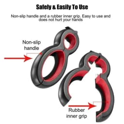 LMETJMA Multifunctional 6 in 1 Can Opener Simple Beer Bottle Opener Jar Gripper Can Beer Lid Twist Off Opener JT05