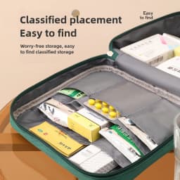 Large Medicine Bag Travel First Aid Kit Medicine Bag Portable Storage Bag Survival Kit Medicine Box Outdoor Emergency Camping