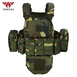 YAKEDA Five piece equipment bag training vest, detachable and expandable, waterproof, wear-resistant and tear resistant