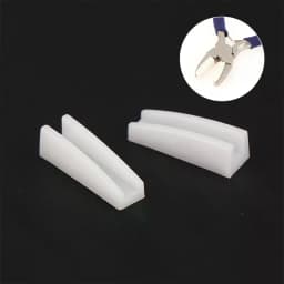 2Pcs Nylon Jaw Pliers Replacement Head Craft Plat Nose Pliers Head DIY Tools for Beading Looping Jewelry Making