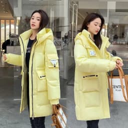 2026 New Women's Jacket Winter Parka Down Cotton Jackets Casual Long Coat Loose Thick Warm Hooded Parkas Waterproof Outwear
