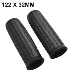 New High Quality Rubber Handles Wheelbarrow 2pcs 2x Barrow Handle Black Cart Grips Handlebar Plastic Replacement