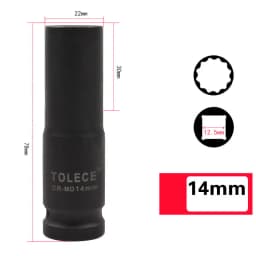 1/2 inch Torx Socket Wrench Head Metric Air Pneumatic Socket Wrench Head 8-41mm Standard Durable Car Auto Truck Repair Tools