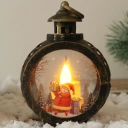 Christmas Round Wind Light Merry Christmas Decoration for Home Ornaments Xmas Gift New Year