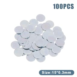 Round Galvanized Sheet Iron Pieces for DIY Crafts, Pack of 50/100