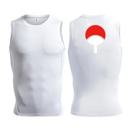 Anime Graphic Sleeveless Compression Shirt For Men Athletic Quick Dry Tank Tops Tees Gym Workout Fitness Running Vest Baselayers