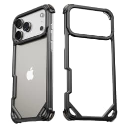 Eary Frameless Case for iPhone 18 17 Pro Max Air for Magsafe Metal Shockproof Protective Phone Cover Aluminum Anti-Drop Bumper