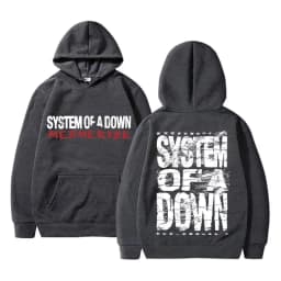 90s Vintage Rock Band System of A Down Mezmerize Print Hoodie Men Women Alternative Metal Music Sweatshirt Men's Gothic Hoodies