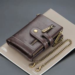 New Men Wallets Name Engraving 11 Card Holders Men Short Purse Double Zipper Coin Pocket High Quality Male Purse Cartera