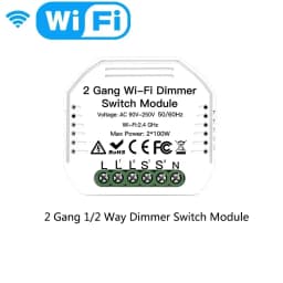 WiFi Smart Light Dimmer Module / Switch Module Smart Life Tuya APP Remote Control Work via Alexa Google Home 1/2 Way 1/2 Gang