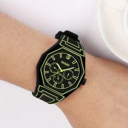 Elegant Men Quartz Watch - Silicone Strap, Analog Display, Christmas and Halloween Gift, Creative Wristwatch, Men Gift