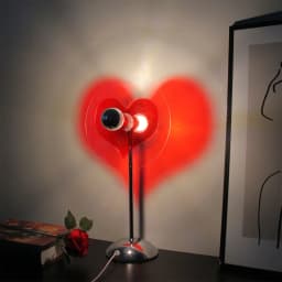 USB Table Lamp Romantic Love Projector Lamp with On/off Switch Shadow Desk Lamp For Photography Home Bedroom Party Decoration