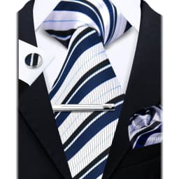 Fashion Ties for Men Gift Weave Necktie Set Handchief Cufflinks Tie Clip Luxury Brand Designer Business Wedding Suit Accessories