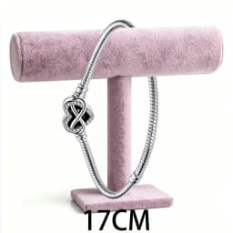 2026 New 925 Silver Women's Studded Chain Eternal Sparkling Snow Tennis Bracelet Display Tool DIY Exquisite Charm Jewelry