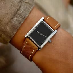 CILOA 2025 New Men's Square Leather Strap Elegant Light Luxury Business Casual Waterproof Quartz Watch