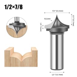 1/4 Inch 1/2 Inch Shank 6mm 12mm Shank Bottom Milling Cutter Slotting Cutter Engraving Machine Bottom Cleaning Router Bit