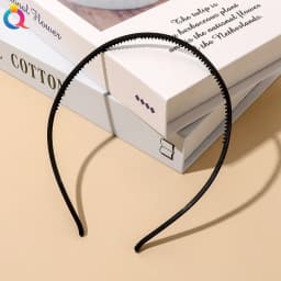 4mm Wide Thin Plastic Plain Headband for Women Girls Matte Hair Bands Teeth Comb DIY Skinny Hair Hoop Sport Hair Accessories