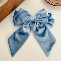 Vintage High Ponytail Bow Wool large Elastic Hair Loop French Style Headrope Sweet For Girls Headwear Hair Accessories