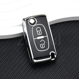 For Citroen C2 C3 C4 C5 C6 Xsara Berlingo TPU Flip Remote Car Key Case Cover For Peugeot 207 307 308 407 607 807 Protector Fob