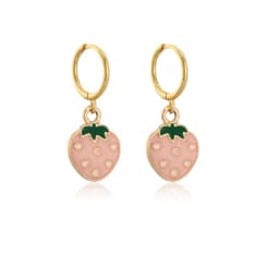 Papaya Enamel Fruit Pendant Dangle Earrings Summer Collection INS Personality Creative Fruit Charm Earrings Jewelry Gift 2025