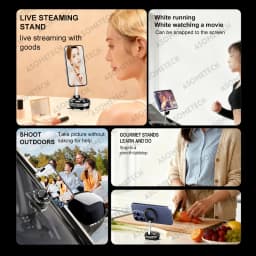 Magnetic Car Phone Holder Stand For Magsafe 360° Adjustable Vacuum Car Phone Mount for Car/Desk/Bathroom/Universal Use