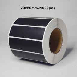 1Roll Coated Paper Sticker Adhesive Paper Black Tag Waterproof Package Label Blank Price Print Supplies Stationery Sticker