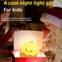 Night Lights Eggshell Chicken Silicone LED Light Children's Bedroom Decorate 7 Color Touch Adjustable Nightlight Indoor Lighting