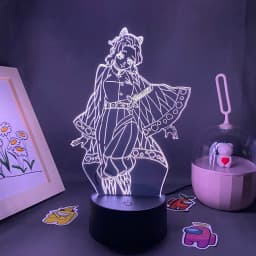Anime Demon Slayer Figure 3D LED Neon Nightlights Birthday Gift for Friends Otaku Bedroom Decor Manga Lava Lamp Kimetsu No Yaiba