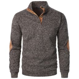 Men's Long Sleeve Stand Collar Sweatshirts Casual Pullover Outdoor Streetwear for Men Sport Riding lightweight V-neck Coats