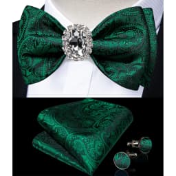 Classic White Selr-tie Bowtie with Ring Pocket Square Cufflinks Set Fashion Solid Men's Bow Tie for Wedding Groom Business Knots