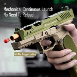 SIG17 Pistol Shell Throwing Continuous Firing Blowback Soft Bullet Gun Empty Hanging Birthday Gift